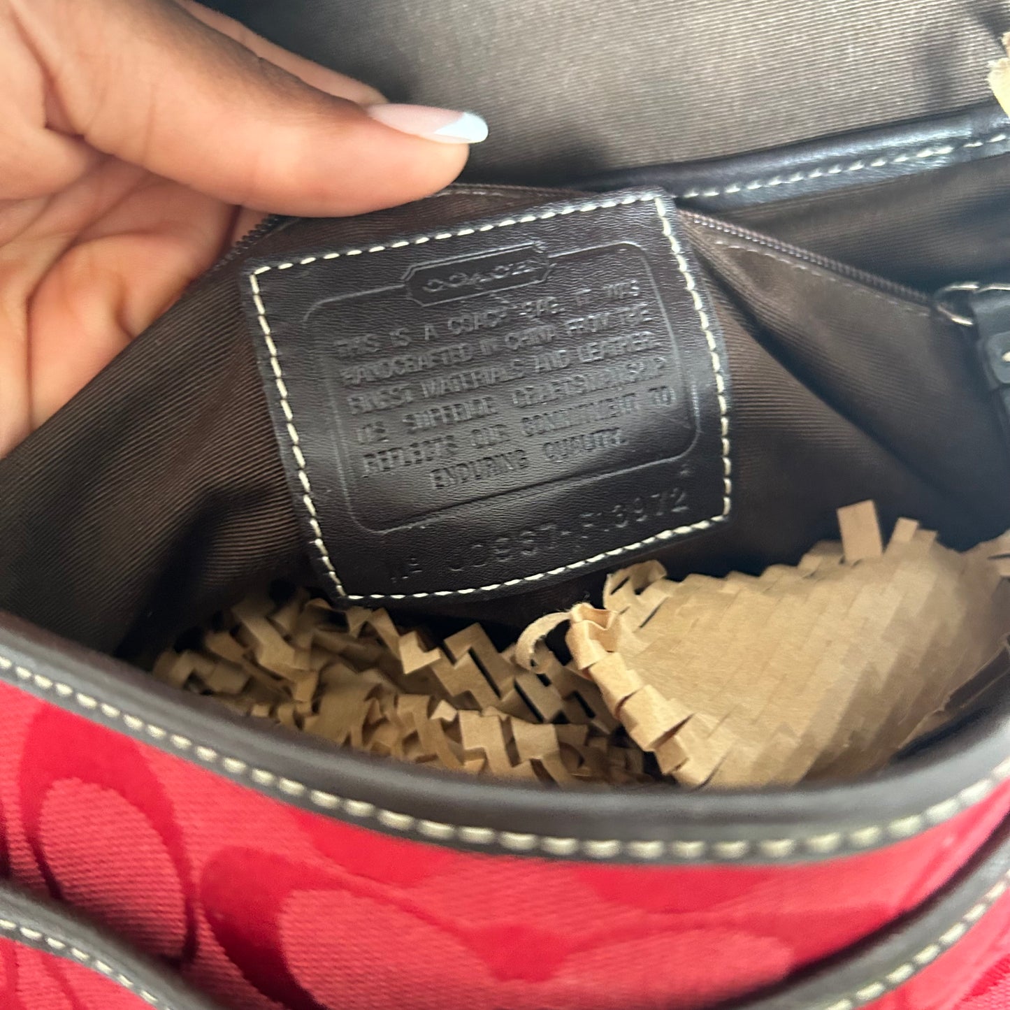 Coach Red y2k purse