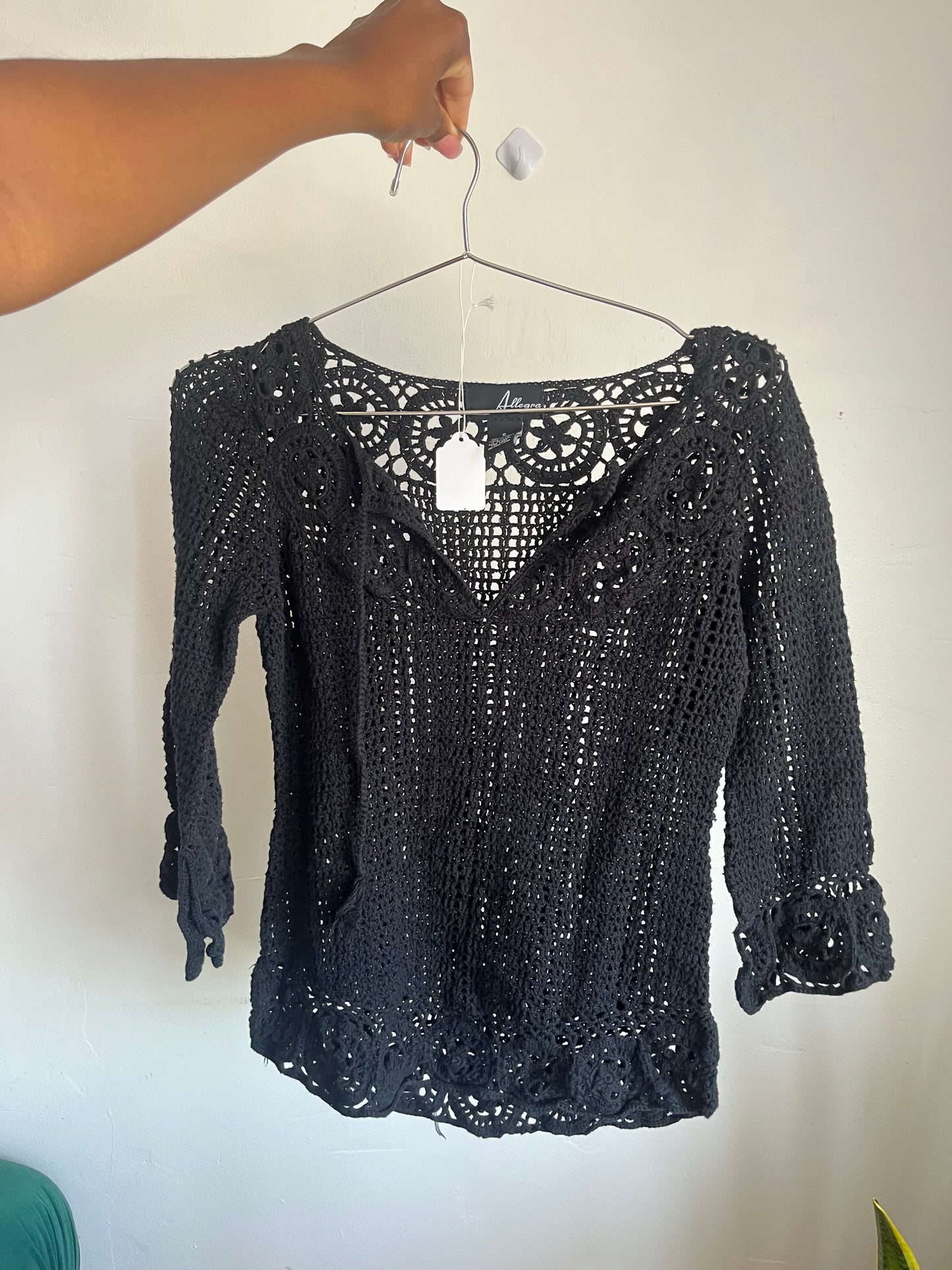 Black lace top