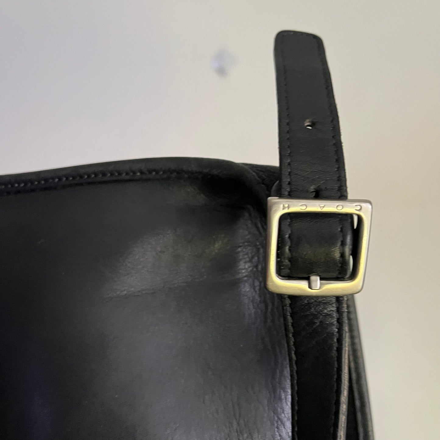 Classic Vintage Coach Black Shoulder Bag