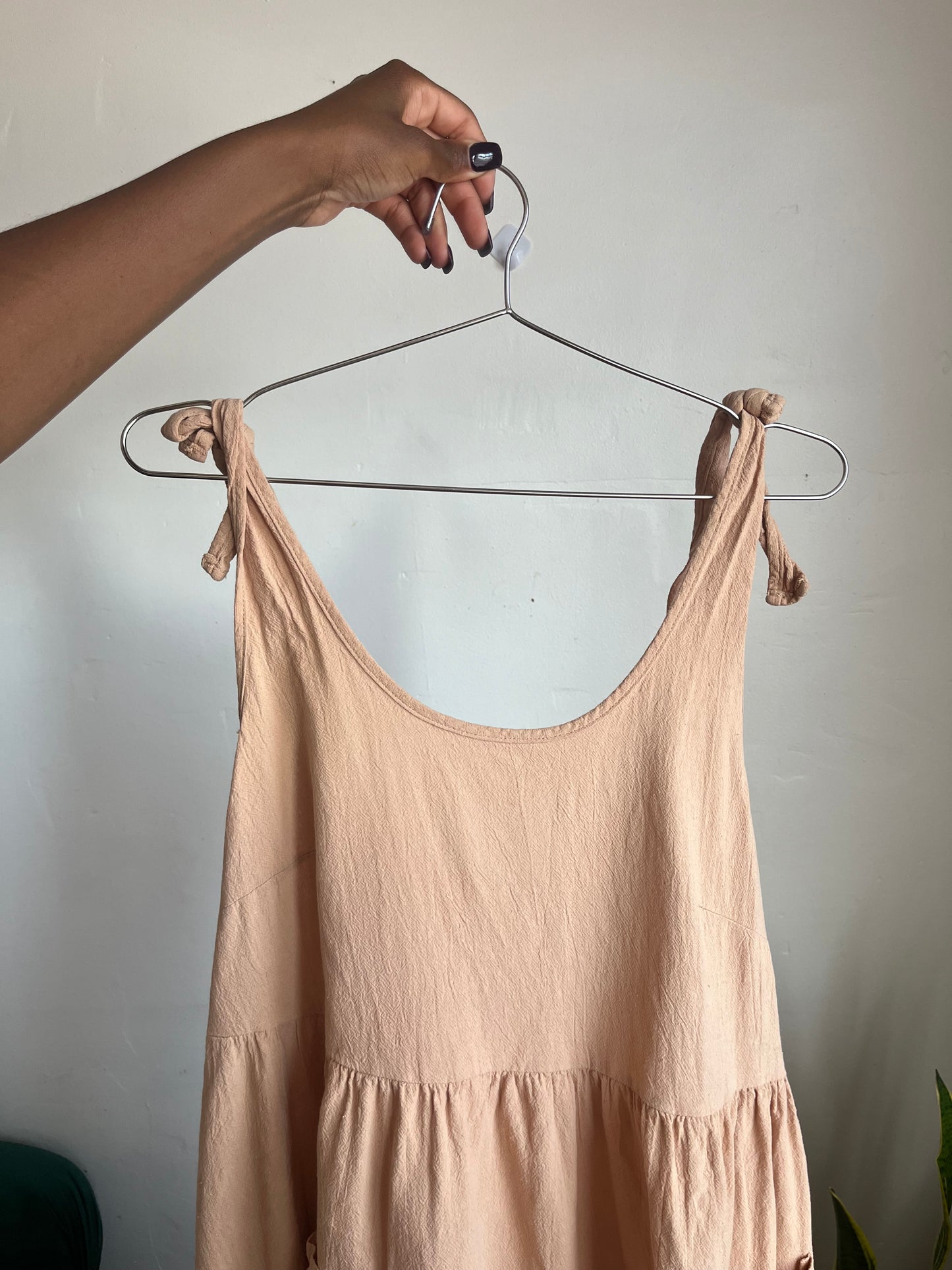 Tan 2 Pockets Dress