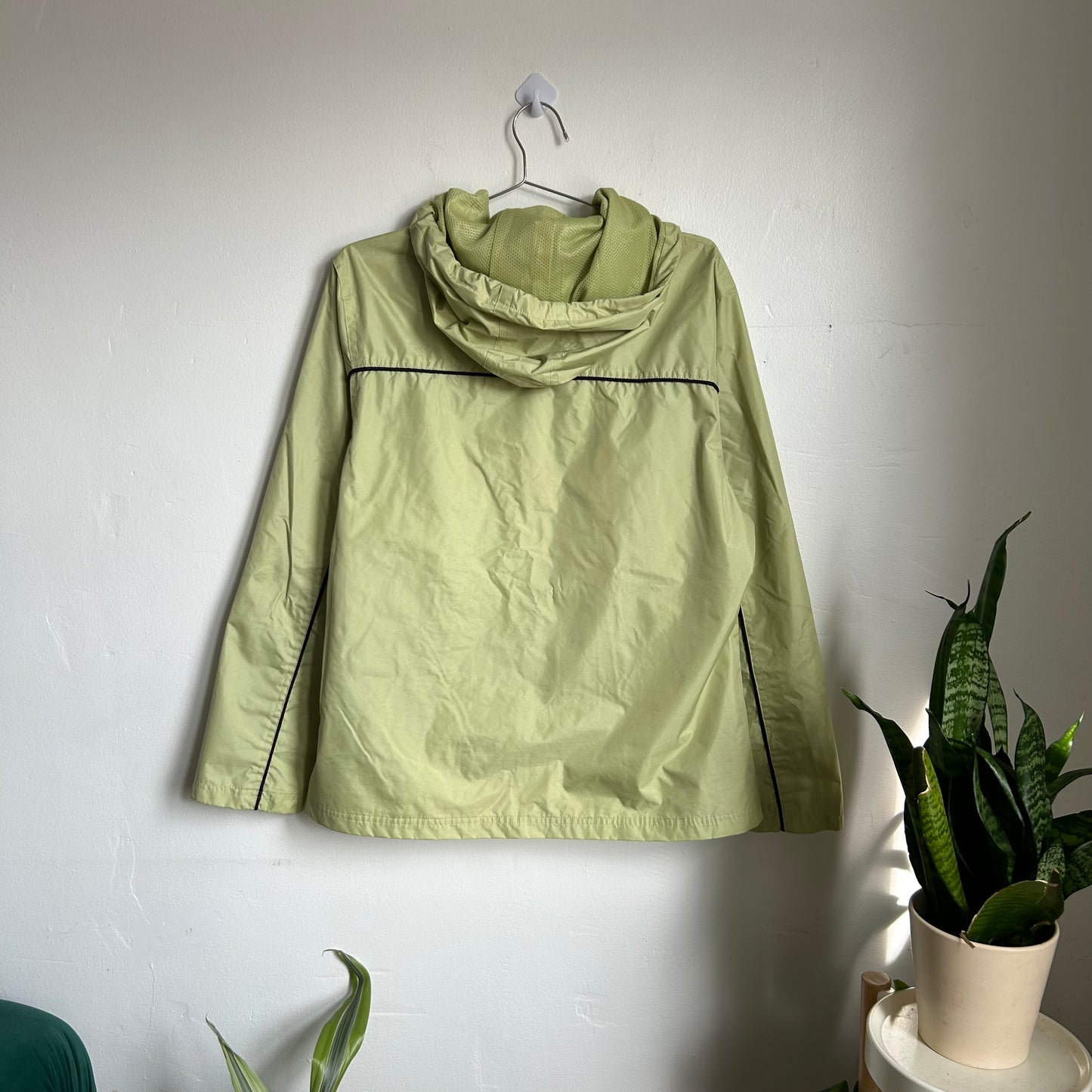 Y2K Pale green celebration windbreaker