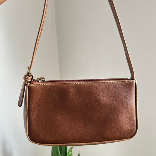 Mini Brown Leather Shoulder Purse