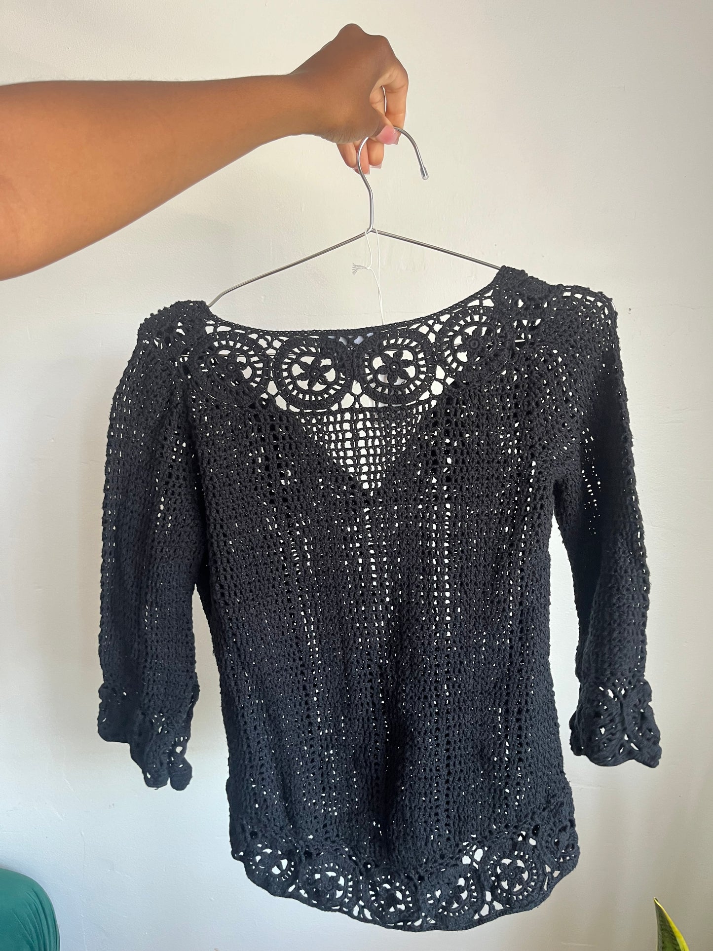 Black lace top