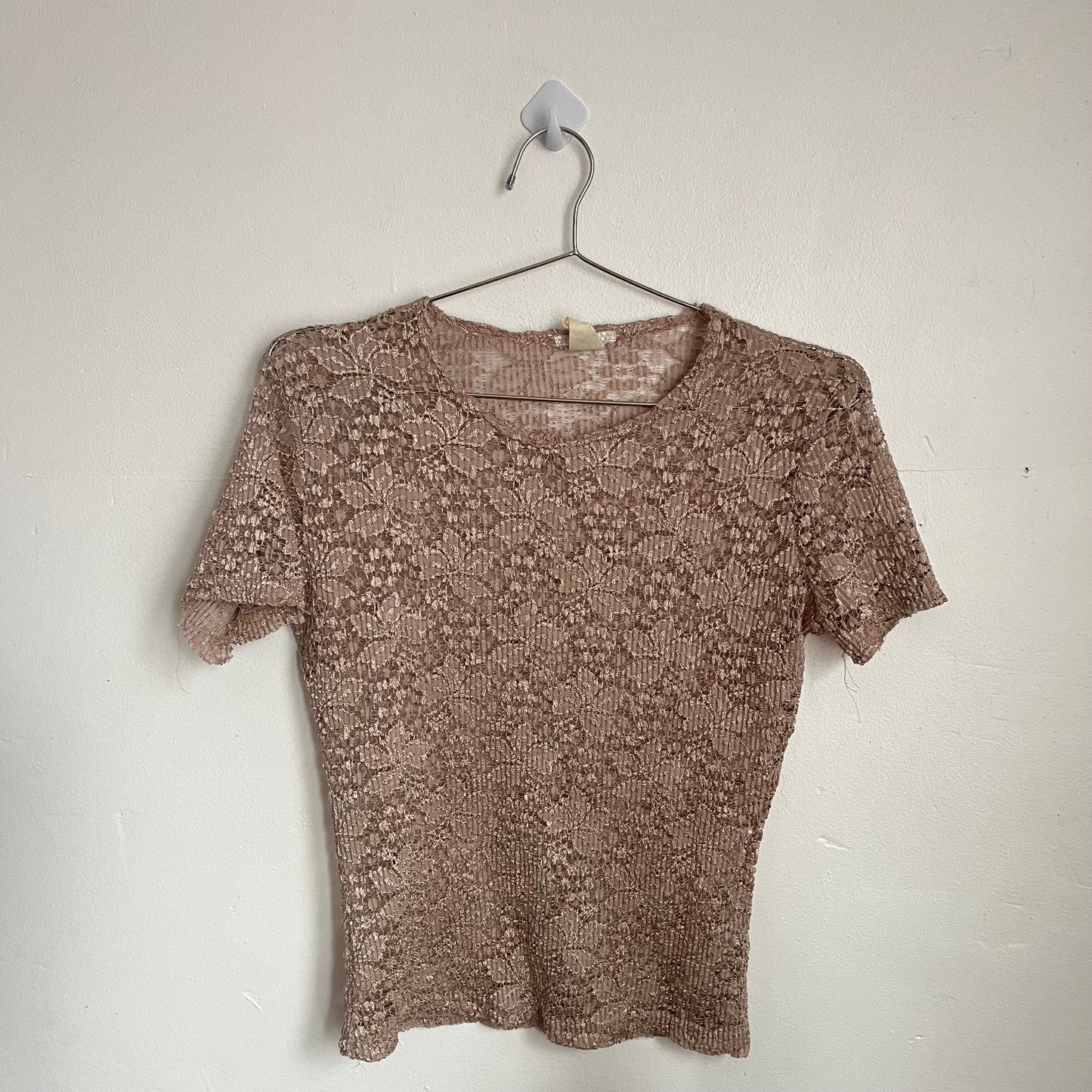 Cream Floral Lace Top