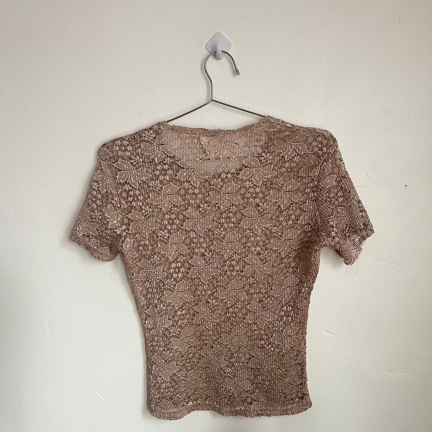 Cream Floral Lace Top