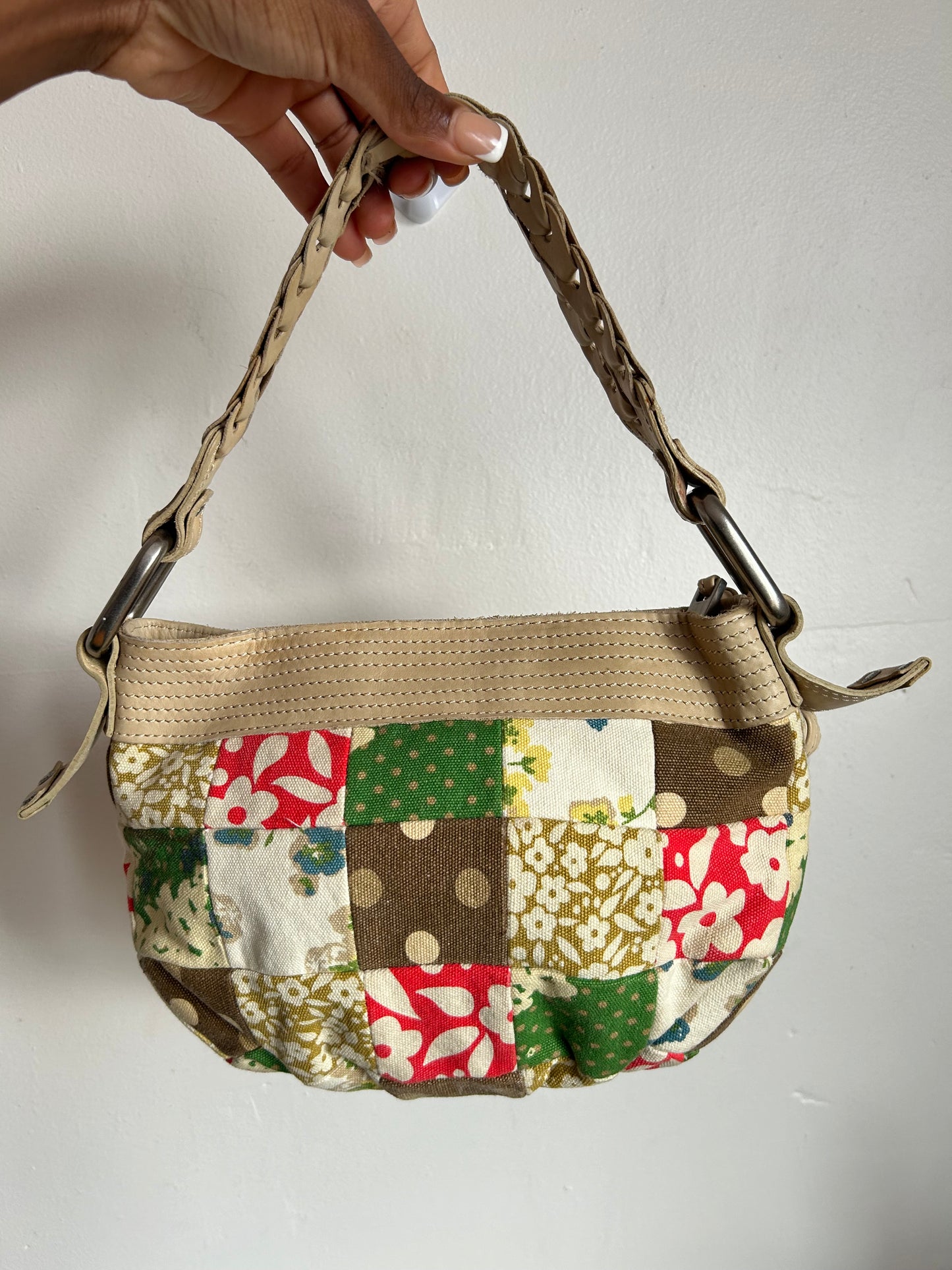 Patchwork purse fossil y2k