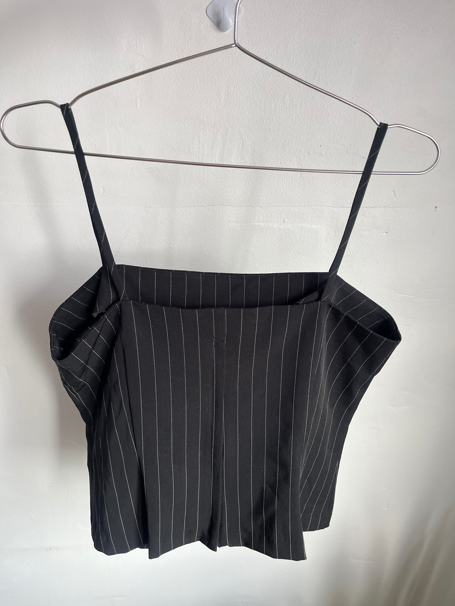 Black Stripped Dress Strappy Tank